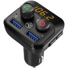 Incarcator auto Tellur Modulator FM Bluetooth FMT-B8, Black
