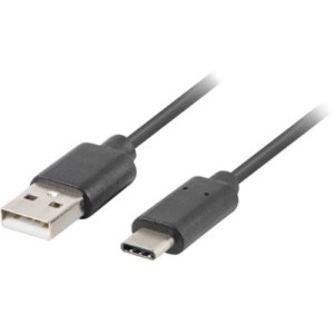 Cablu periferice Lanberg USB-C 2.0 Male la USB tip A 2.0 Male, 0.5 m, Negru