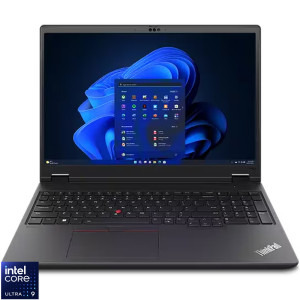 Laptop Lenovo 16 ThinkPad P16v Gen 2, WQUXGA IPS, Procesor Intel® Core™ Ultra 9 185H (24M Cache, up to 5.10 GHz), 64GB DDR5, 1TB SSD, RTX 3000 Ada 8GB, Win 11 Pro, Black