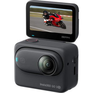 Insta360 GO 3S 128 GB Midnight Black Motorcycle In-Helmet POV Bundle (Special Edition)